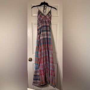 Plaid Maxi Dress, Vintage Mossimo